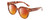 Profile View of Kendall+Kylie KK5149CE JAMIE Designer Polarized Sunglasses with Custom Cut Red Mirror Lenses in Golden Demi Tortoise Havana Crystal Ladies Round Full Rim Acetate 51 mm