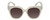 Front View of Kendall+Kylie KK5149CE JAMIE Womens Round Sunglasses in Beige Crystal/Brown 51mm