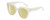 Profile View of Kendall+Kylie KK5149CE JAMIE Designer Polarized Reading Sunglasses with Custom Cut Powered Sun Flower Yellow Lenses in Milky Beige Crystal Ladies Round Full Rim Acetate 51 mm