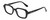 Profile View of Kendall+Kylie KK5152CE GINGER Designer Reading Eye Glasses with Custom Cut Powered Lenses in Gloss Black Ladies Hexagonal Full Rim Acetate 50 mm