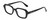 Profile View of Kendall+Kylie KK5152CE GINGER Designer Bi-Focal Prescription Rx Eyeglasses in Gloss Black Ladies Hexagonal Full Rim Acetate 50 mm