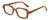 Profile View of Kendall+Kylie KK5152CE GINGER Designer Single Vision Prescription Rx Eyeglasses in Golden Demi Tortoise Havana Ladies Hexagonal Full Rim Acetate 50 mm
