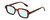 Profile View of Kendall+Kylie KK5152CE GINGER Designer Blue Light Blocking Eyeglasses in Berry Purple Demi Tortoise Havana Ladies Hexagonal Full Rim Acetate 50 mm
