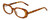Profile View of Kendall+Kylie KK5153CE VANESSA Designer Reading Eye Glasses with Custom Cut Powered Lenses in Milky Demi Tortoise Havana Crystal Ladies Oval Full Rim Acetate 54 mm