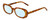Profile View of Kendall+Kylie KK5153CE VANESSA Designer Progressive Lens Blue Light Blocking Eyeglasses in Milky Demi Tortoise Havana Crystal Ladies Oval Full Rim Acetate 54 mm