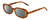 Profile View of Kendall+Kylie KK5153CE VANESSA Designer Polarized Reading Sunglasses with Custom Cut Powered Smoke Grey Lenses in Milky Demi Tortoise Havana Crystal Ladies Oval Full Rim Acetate 54 mm