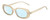 Profile View of Kendall+Kylie KK5153CE VANESSA Designer Progressive Lens Blue Light Blocking Eyeglasses in Milky Beige Crystal Ladies Oval Full Rim Acetate 54 mm