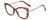 Profile View of Kendall+Kylie KK5156CE FRANNIE Designer Single Vision Prescription Rx Eyeglasses in Blush Pink Crystal Rose Gold Ladies Cat Eye Full Rim Acetate 52 mm