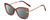 Profile View of Kendall+Kylie KK5156CE FRANNIE Designer Polarized Sunglasses with Custom Cut Smoke Grey Lenses in Blush Pink Crystal Rose Gold Ladies Cat Eye Full Rim Acetate 52 mm