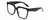 Profile View of Kendall+Kylie KK5160CE COLLEEN Designer Reading Eye Glasses in Gloss Black Ladies Square Full Rim Acetate 54 mm
