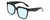 Profile View of Kendall+Kylie KK5160CE COLLEEN Designer Blue Light Blocking Eyeglasses in Gloss Black Ladies Square Full Rim Acetate 54 mm