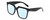 Profile View of Kendall+Kylie KK5160CE COLLEEN Designer Progressive Lens Blue Light Blocking Eyeglasses in Gloss Black Ladies Square Full Rim Acetate 54 mm