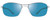 Front View of REVO CLIVE Mens Designer Sunglasses in Gunmetal Tortoise Havana/Blue Mirror 58mm