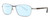 Profile View of REVO CLIVE Designer Blue Light Blocking Eyeglasses in Gunmetal Brown Tortoise Havana Blue Mens Oval Full Rim Metal 58 mm