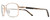 Profile View of REVO CLIVE Designer Bi-Focal Prescription Rx Eyeglasses in Satin Gold Brown Mens Oval Full Rim Metal 58 mm