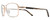 Profile View of REVO CLIVE Designer Progressive Lens Prescription Rx Eyeglasses in Satin Gold Brown Mens Oval Full Rim Metal 58 mm