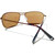 Top View of REVO SURGE Men Designer Sunglasses Matte Tortoise Havana/Brown Flash Mirror 62mm