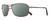 Profile View of REVO SURGE Designer Polarized Sunglasses with Custom Cut Smoke Grey Lenses in Matte Brown Tortoise Havana Mens Rectangular Full Rim Metal 62 mm