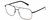 Profile View of BOLLE NAVIS Designer Reading Eye Glasses in Matte Gunmetal Black Mens Panthos Full Rim Metal 58 mm