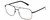 Profile View of BOLLE NAVIS Designer Bi-Focal Prescription Rx Eyeglasses in Matte Gunmetal Black Mens Panthos Full Rim Metal 58 mm