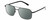 Profile View of BOLLE NAVIS Designer Polarized Sunglasses with Custom Cut Smoke Grey Lenses in Matte Gunmetal Black Mens Panthos Full Rim Metal 58 mm