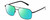 Profile View of BOLLE NAVIS Designer Polarized Reading Sunglasses with Custom Cut Powered Green Mirror Lenses in Matte Gunmetal Black Mens Panthos Full Rim Metal 58 mm