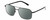 Profile View of BOLLE NAVIS Designer Polarized Reading Sunglasses with Custom Cut Powered Smoke Grey Lenses in Matte Gunmetal Black Mens Panthos Full Rim Metal 58 mm