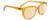 Profile View of SPY Optics Bewilder Unisex Pantho Designer Sunglasses Orange Crystal/Yellow 54mm