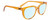 Profile View of SPY Optics Bewilder Designer Blue Light Blocking Eyeglasses in Orange Crystal Unisex Panthos Full Rim Acetate 54 mm