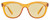 Front View of SPY Optics Boundless Unisex Cat Eye Designer Sunglass Orange Crystal/Yellow 53mm