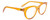 Profile View of SPY Optics Boundless  Designer Single Vision Prescription Rx Eyeglasses in Orange Crystal Unisex Cat Eye Full Rim Acetate 53 mm