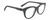 Profile View of SPY Optics Boundless Designer Reading Eye Glasses in Matte Gunmetal Grey Unisex Cat Eye Full Rim Acetate 53 mm