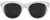 Front View of SPY Optics Boundless Unisex Cateye Sunglasses Matte Clear Crystal/Grey Blue 53mm