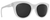 Top View of SPY Optics Boundless Unisex Cateye Sunglasses Matte Clear Crystal/Grey Blue 53mm