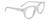 Profile View of SPY Optics Boundless  Designer Reading Eye Glasses with Custom Cut Powered Lenses in Matte Clear Crystal Unisex Cat Eye Full Rim Acetate 53 mm
