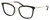 Profile View of Michael Kors MK3032 Designer Progressive Lens Prescription Rx Eyeglasses in Gloss Black Gold Ladies Panthos Full Rim Metal 51 mm
