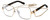 Profile View of Marc Jacobs MARC495S Designer Reading Eye Glasses with Custom Cut Powered Lenses in Gold Copper Tortoise Havana Ladies Hexagonal Full Rim Metal 58 mm