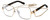Profile View of Marc Jacobs MARC495S Designer Single Vision Prescription Rx Eyeglasses in Gold Copper Tortoise Havana Ladies Hexagonal Full Rim Metal 58 mm