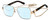 Profile View of Marc Jacobs MARC495S Designer Progressive Lens Blue Light Blocking Eyeglasses in Gold Copper Tortoise Havana Ladies Hexagonal Full Rim Metal 58 mm