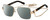 Profile View of Marc Jacobs MARC495S Designer Polarized Sunglasses with Custom Cut Smoke Grey Lenses in Gold Copper Tortoise Havana Ladies Hexagonal Full Rim Metal 58 mm