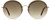 Front View of Marc Jacobs MARC406GS Women Sunglasses in Rose Gold Tortoise/Brown Gradient 60mm