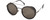 Profile View of CARRERA 167/S Unisex Round Designer Sunglasses Ruthenium Silver Black/Grey 50 mm