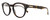Profile View of CARRERA 252/S Designer Bi-Focal Prescription Rx Eyeglasses in Havana Tortoise Gold Unisex Cat Eye Full Rim Acetate 50 mm