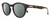 Profile View of CARRERA 252/S Designer Polarized Reading Sunglasses with Custom Cut Powered Smoke Grey Lenses in Havana Tortoise Gold Unisex Cat Eye Full Rim Acetate 50 mm