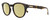 Profile View of CARRERA 252/S Designer Polarized Reading Sunglasses with Custom Cut Powered Sun Flower Yellow Lenses in Havana Tortoise Gold Unisex Cat Eye Full Rim Acetate 50 mm