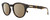 Profile View of CARRERA 252/S Designer Polarized Reading Sunglasses with Custom Cut Powered Amber Brown Lenses in Havana Tortoise Gold Unisex Cat Eye Full Rim Acetate 50 mm