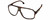 Profile View of CARRERA 1030/S Designer Blue Light Blocking Eyeglasses in Havana Tortoise Brown Gold Unisex Rectangular Full Rim Acetate 62 mm