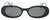 Front View of Gucci GG0517S Women Designer Sunglasses in Black Blue Opal Marble Gold/Grey 52mm