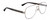Profile View of Gucci GG0528S Designer Progressive Lens Prescription Rx Eyeglasses in Ruthenium Silver Black Crystal Unisex Pilot Full Rim Metal 63 mm