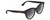 Profile View of Gucci GG0763S Women Cat Eye Designer Sunglasses in Black Gold/Grey Gradient 53mm